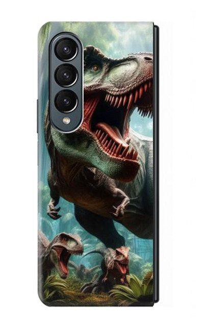 S4021 T-rex Dinosaur Jurassic Case Cover Custodia per Samsung Galaxy Z Fold 4