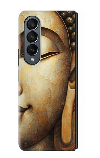 S4022 Vintage Buddha Face Golden Style Case Cover Custodia per Samsung Galaxy Z Fold 4
