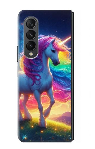 S3977 Colorful Unicorn Case Cover Custodia per Samsung Galaxy Z Fold 3 5G