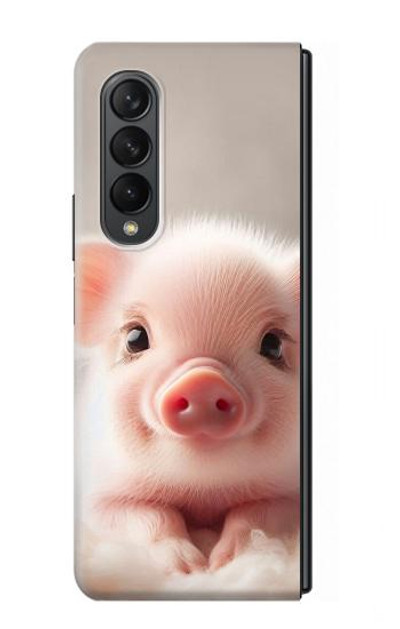 S3979 Cute Baby Pig Case Cover Custodia per Samsung Galaxy Z Fold 3 5G