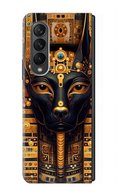 S3992 Gold Black Anubis Case Cover Custodia per Samsung Galaxy Z Fold 3 5G