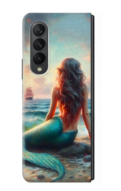 S4006 Oil Painting Mermaid Case Cover Custodia per Samsung Galaxy Z Fold 3 5G