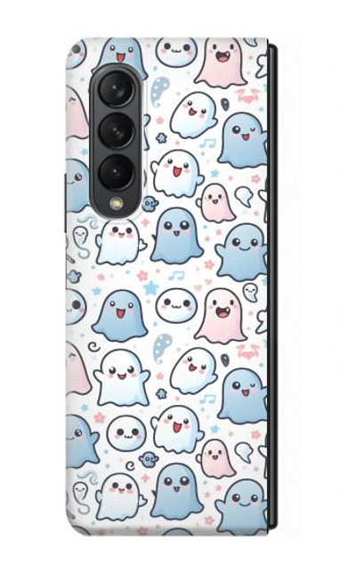 S4013 Seamless Cute Ghost Pattern Case Cover Custodia per Samsung Galaxy Z Fold 3 5G