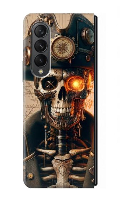 S4018 Steampunk Pirate Skull Case Cover Custodia per Samsung Galaxy Z Fold 3 5G