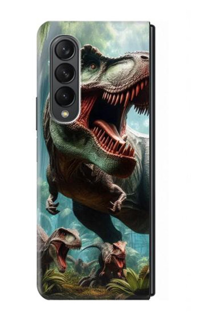 S4021 T-rex Dinosaur Jurassic Case Cover Custodia per Samsung Galaxy Z Fold 3 5G