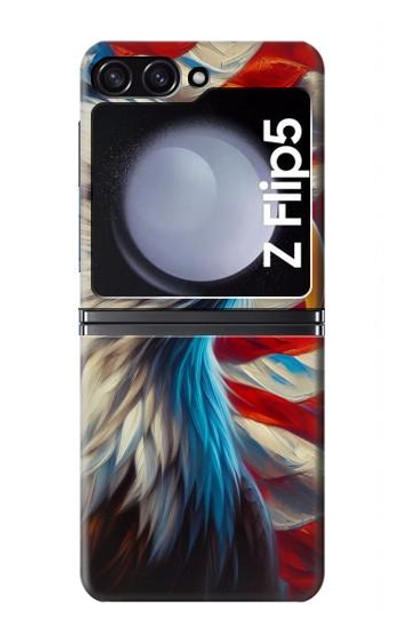 S3967 Bald Eagle American Flag Case Cover Custodia per Samsung Galaxy Z Flip 5