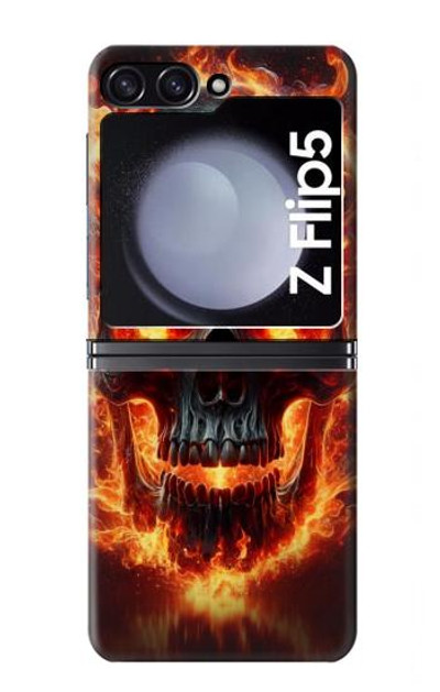 S3986 Fire Skull Case Cover Custodia per Samsung Galaxy Z Flip 5