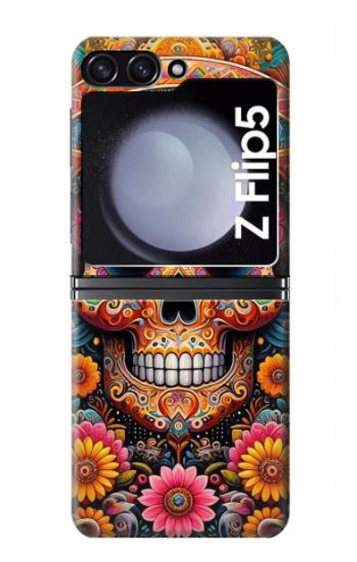 S3999 Mexican Skull Painting Case Cover Custodia per Samsung Galaxy Z Flip 5