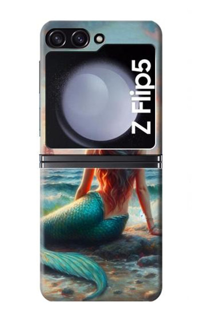 S4006 Oil Painting Mermaid Case Cover Custodia per Samsung Galaxy Z Flip 5