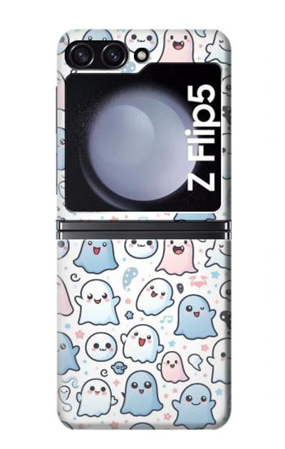 S4013 Seamless Cute Ghost Pattern Case Cover Custodia per Samsung Galaxy Z Flip 5