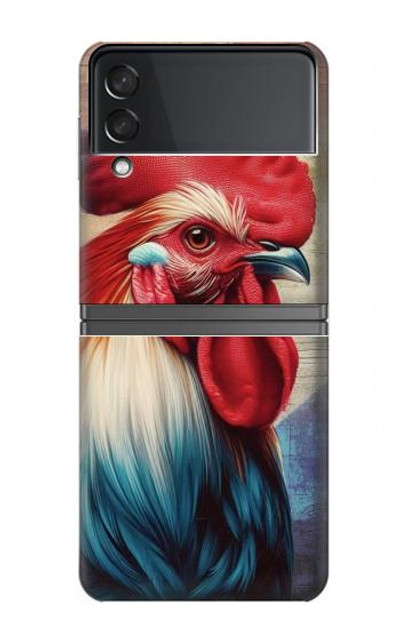 S3987 French Rooster Case Cover Custodia per Samsung Galaxy Z Flip 4