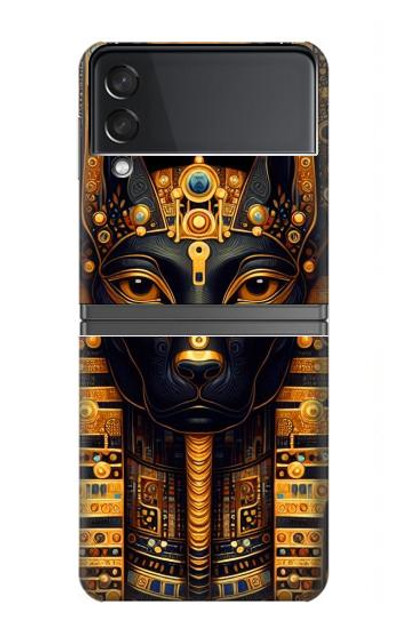 S3992 Gold Black Anubis Case Cover Custodia per Samsung Galaxy Z Flip 4