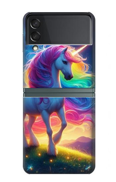 S3977 Colorful Unicorn Case Cover Custodia per Samsung Galaxy Z Flip 3 5G