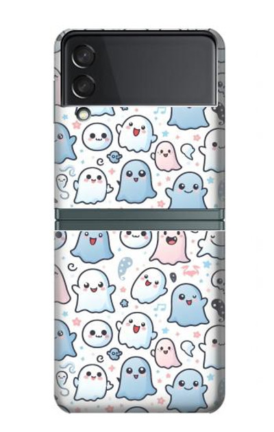 S4013 Seamless Cute Ghost Pattern Case Cover Custodia per Samsung Galaxy Z Flip 3 5G