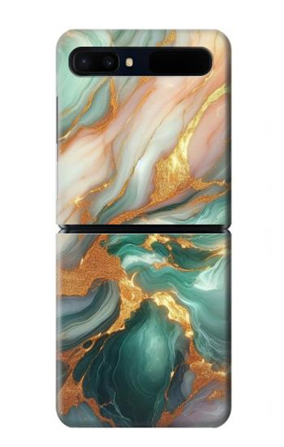 S3993 Green Marble Gold Veins Case Cover Custodia per Samsung Galaxy Z Flip 5G