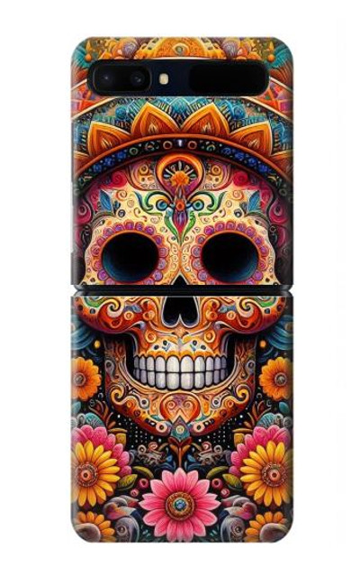 S3999 Mexican Skull Painting Case Cover Custodia per Samsung Galaxy Z Flip 5G
