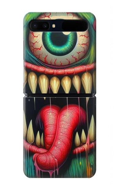 S4000 Monster Graffiti Wall Art Case Cover Custodia per Samsung Galaxy Z Flip 5G