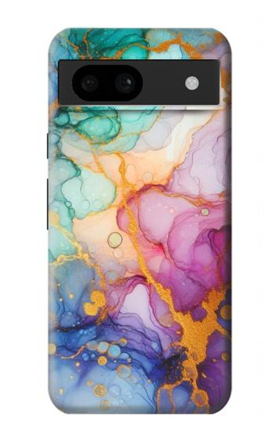 S4001 Multicolored Abstract Lilac Emerald Case Cover Custodia per Google Pixel 8a