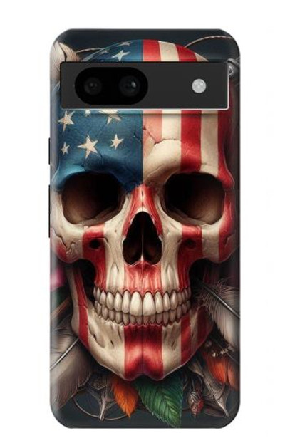 S4015 Skull American Flag Case Cover Custodia per Google Pixel 8a
