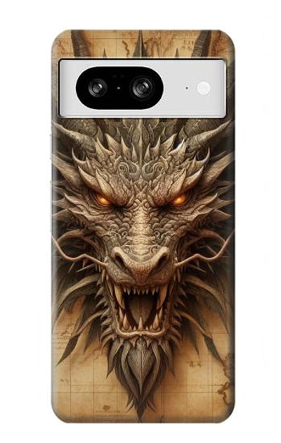 S3981 Dragon Head Old Map Case Cover Custodia per Google Pixel 8