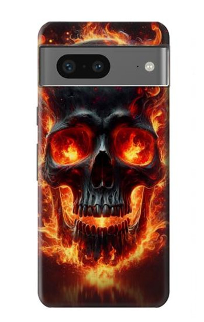 S3986 Fire Skull Case Cover Custodia per Google Pixel 7