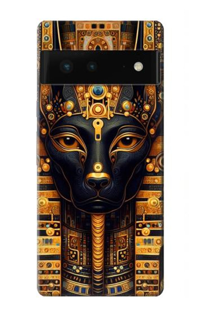 S3992 Gold Black Anubis Case Cover Custodia per Google Pixel 6