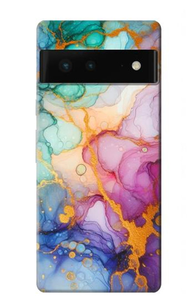S4001 Multicolored Abstract Lilac Emerald Case Cover Custodia per Google Pixel 6