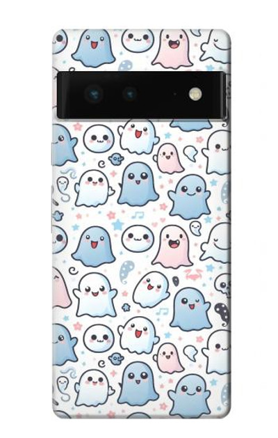 S4013 Seamless Cute Ghost Pattern Case Cover Custodia per Google Pixel 6
