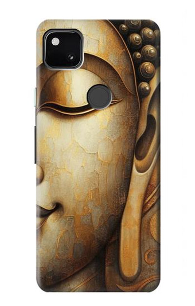 S4022 Vintage Buddha Face Golden Style Case Cover Custodia per Google Pixel 4a
