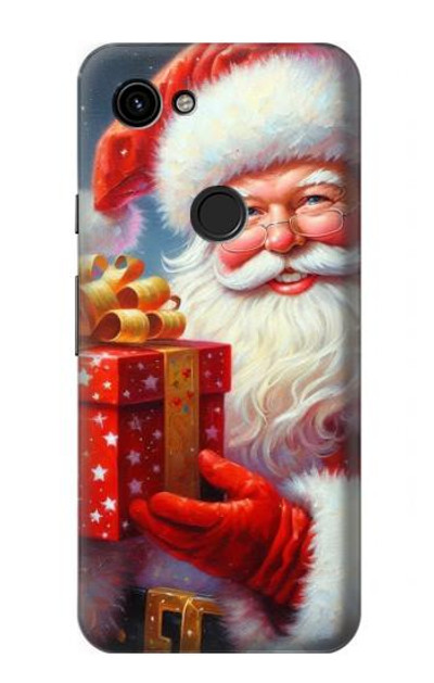 S4029 Xmas Smiling Santa Claus Gift Box Case Cover Custodia per Google Pixel 3a