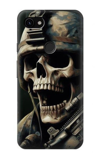 S4017 Skull Soldier Case Cover Custodia per Google Pixel 3a XL