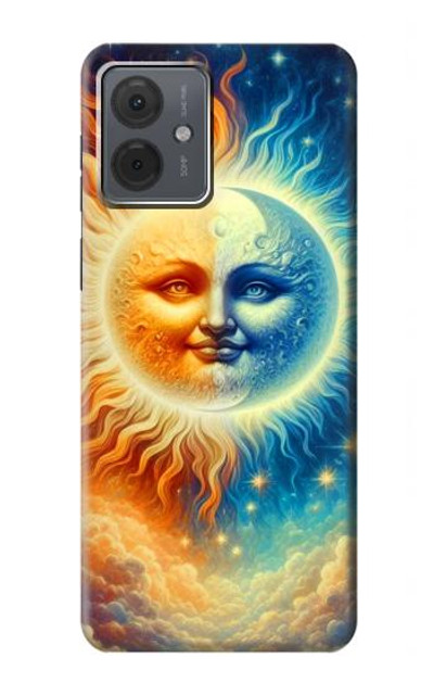 S3966 Artistic Sun Moon Case Cover Custodia per Motorola Moto G14