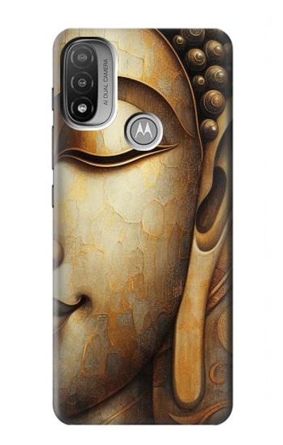 S4022 Vintage Buddha Face Golden Style Case Cover Custodia per Motorola Moto E20,E30,E40
