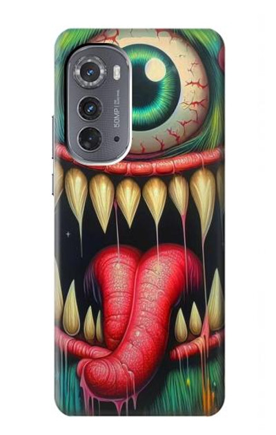 S4000 Monster Graffiti Wall Art Case Cover Custodia per Motorola Edge (2022)