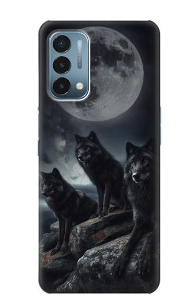 S3970 Black Wolf Full Moon Case Cover Custodia per OnePlus Nord N200 5G
