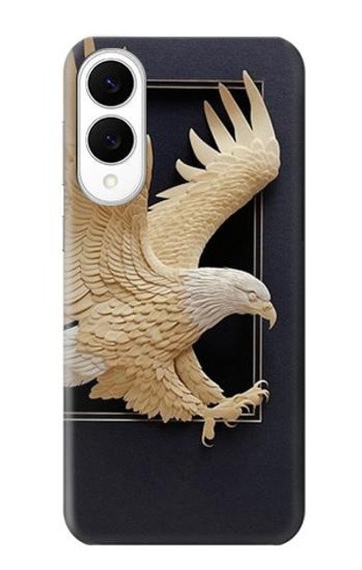 S1383 Paper Sculpture Eagle Case Cover Custodia per Samsung Galaxy S25 Edge