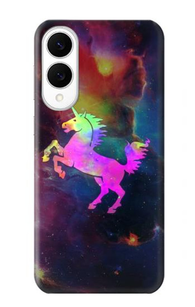 S2486 Rainbow Unicorn Nebula Space Case Cover Custodia per Samsung Galaxy S25 Edge