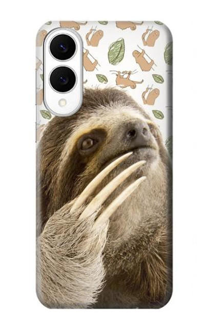 S3559 Sloth Pattern Case Cover Custodia per Samsung Galaxy S25 Edge