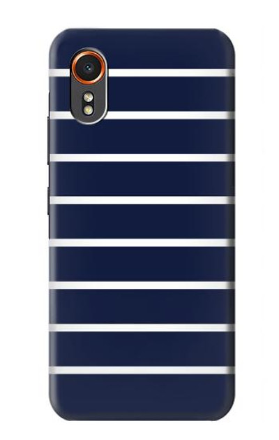 S2767 Navy White Striped Case Cover Custodia per Samsung Galaxy XCover7