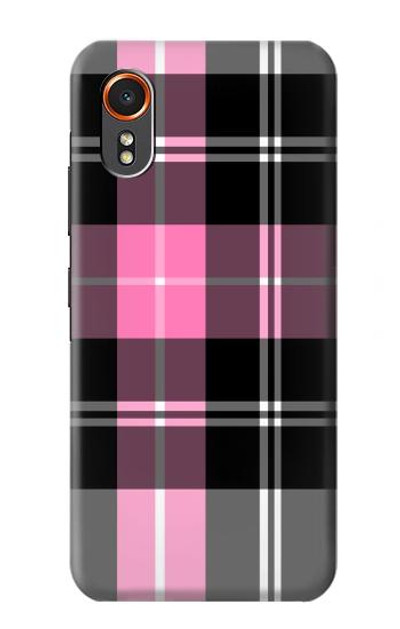 S3091 Pink Plaid Pattern Case Cover Custodia per Samsung Galaxy XCover7