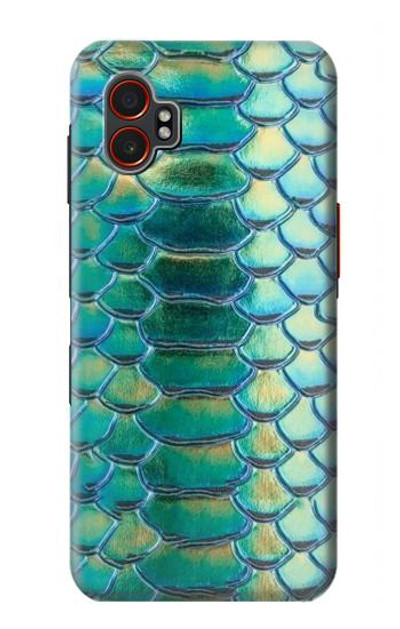 S3414 Green Snake Scale Graphic Print Case Cover Custodia per Samsung Galaxy XCover7 Pro