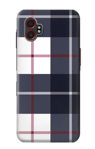 S3452 Plaid Fabric Pattern Case Cover Custodia per Samsung Galaxy XCover7 Pro