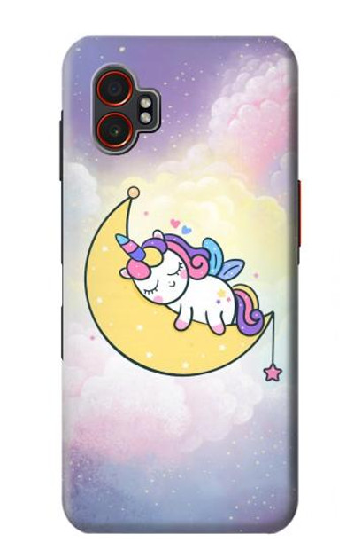 S3485 Cute Unicorn Sleep Case Cover Custodia per Samsung Galaxy XCover7 Pro
