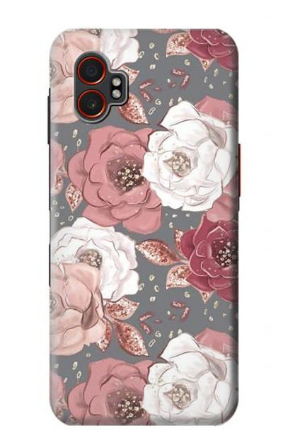 S3716 Rose Floral Pattern Case Cover Custodia per Samsung Galaxy XCover7 Pro