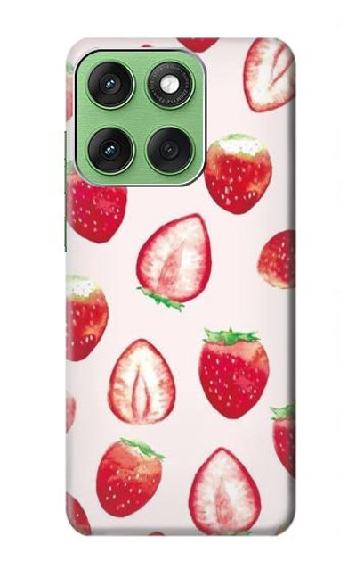 S3481 Strawberry Case Cover Custodia per Motorola Edge 60