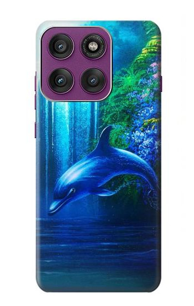 S0385 Dolphin Case Cover Custodia per Motorola Edge 60 Pro