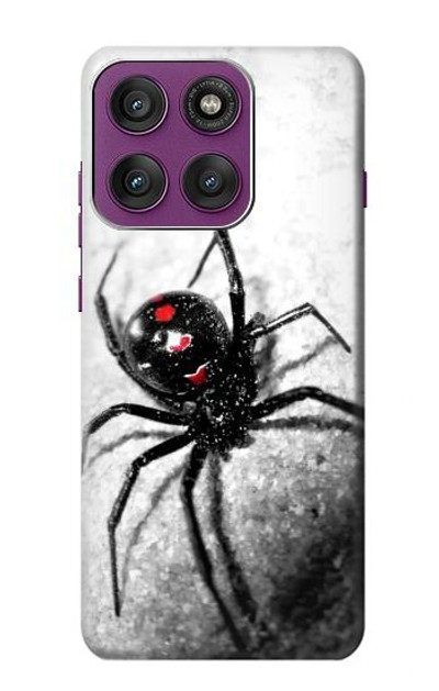 S2386 Black Widow Spider Case Cover Custodia per Motorola Edge 60 Pro