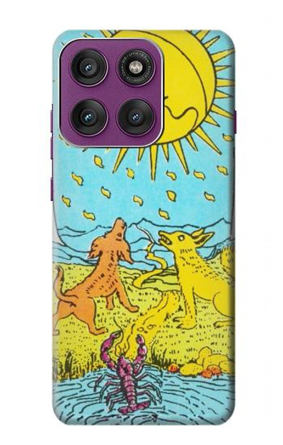 S3435 Tarot Card Moon Case Cover Custodia per Motorola Edge 60 Pro
