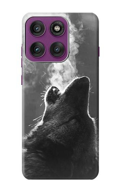 S3505 Wolf Howling Case Cover Custodia per Motorola Edge 60 Pro