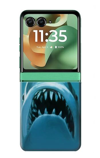 S0830 White Shark Case Cover Custodia per Motorola Razr 60, Razr 2025
